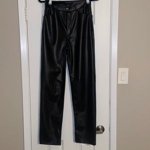 Dynamite Gisele Faux Leather Straight Pants